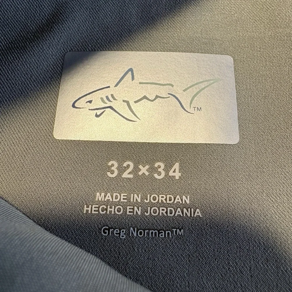 Greg Norman Tech Pants Men 32x34 Green Performance Golf Travel 4-Way Stretch NEW